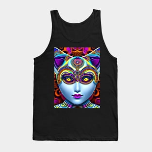 Catgirl DMTfied (20) - Trippy Psychedelic Art Tank Top